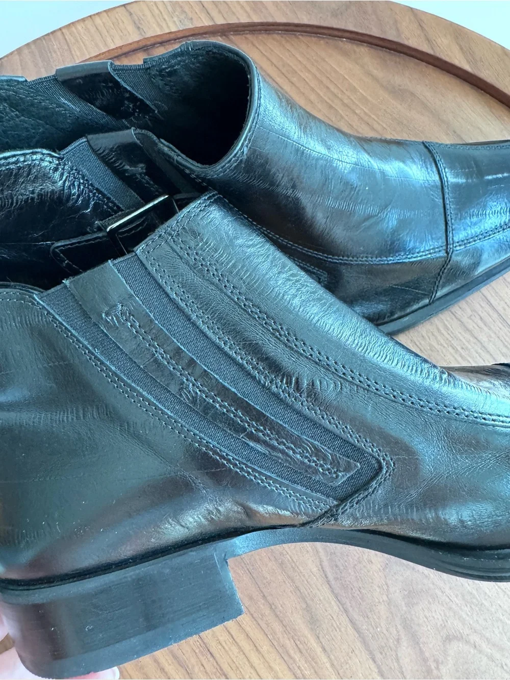 🇮🇹 Vintage BATA Men’s Leather Ankle Boots — Made in Italy — NEW / NEVER WORN